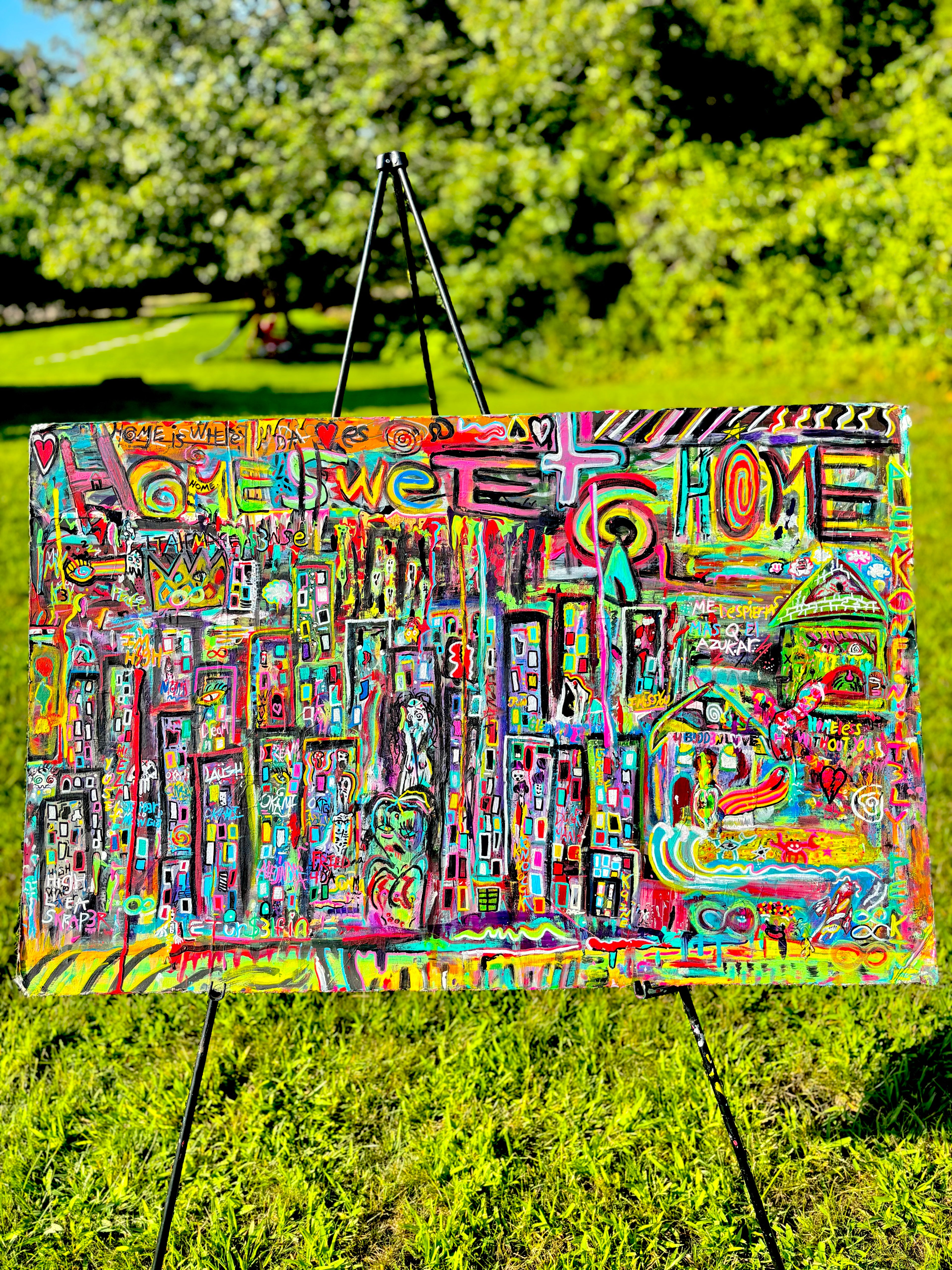 Home Sweet Home (painting on canvas)