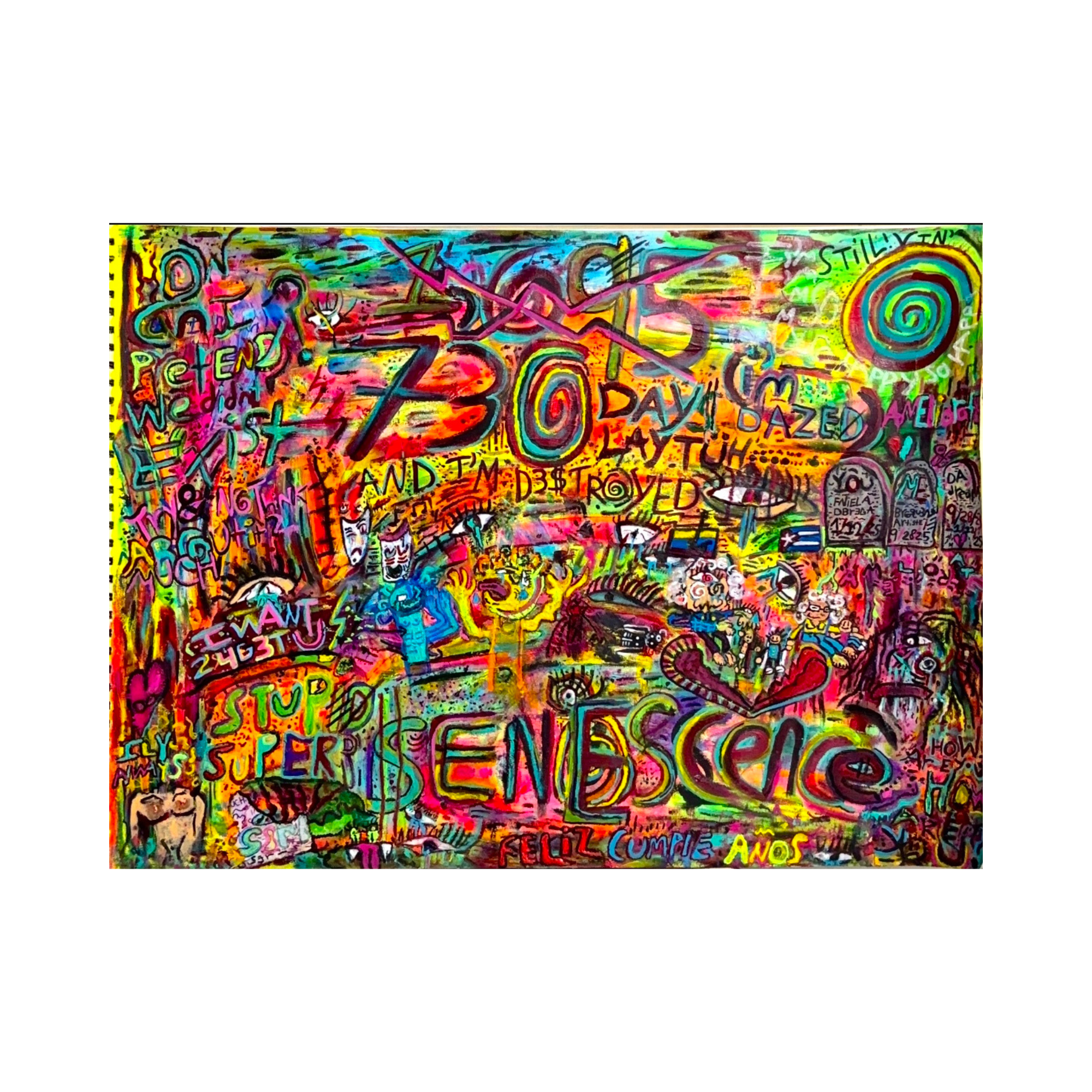 730 Days Later...(i'm Dazed) (painting)